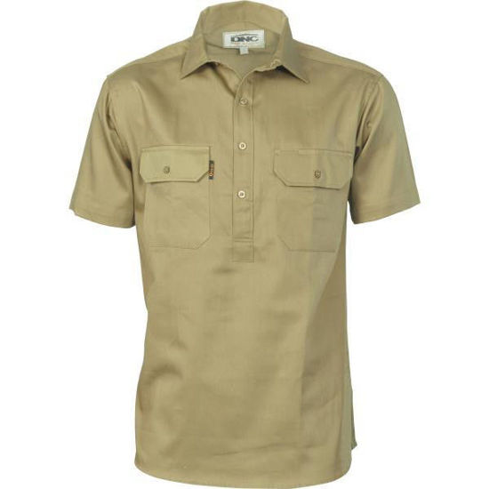 Picture of Dnc Closed Front Drill Shirt Short Sleeve 3203