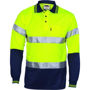 Picture of Dnc Hi-Vis D/N Cool Breathe Polo Shirt With Csr R/Tape - Long Sleeve 3716
