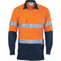 Picture of Dnc Hi-Vis 3 Way Cool-Breeze Cotton Shirt With 3M #8910 Reflective Tape - Long Sleeve 3948