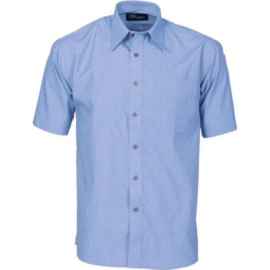 Picture of Dnc Classic Mini (Check) Houndstooth Business Shirt, Short Sleeve 4171