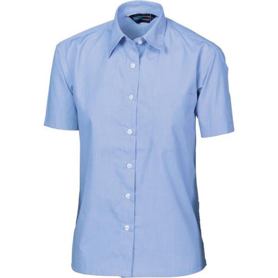 Picture of Dnc Ladies Chambray Shirt, Short Sleeve 4211