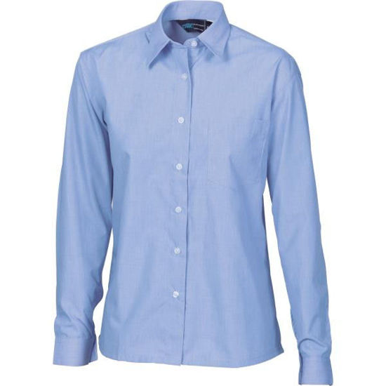 Picture of Dnc Ladies Chambray Shirt, Long Sleeve 4212