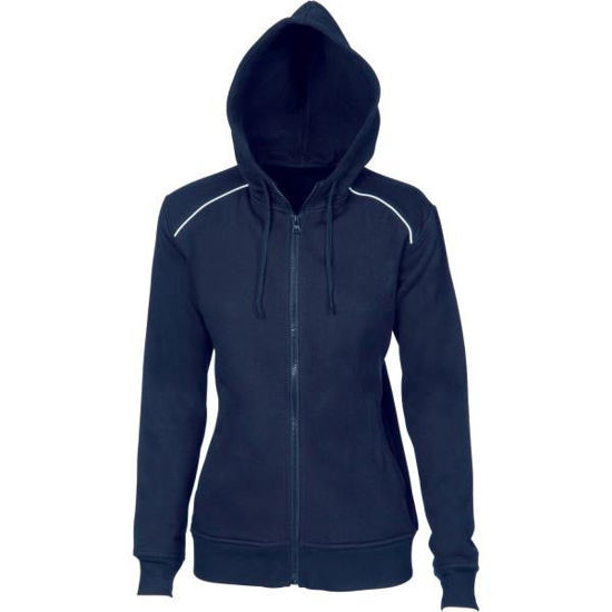 Picture of Dnc Ladies' Contrast Piping Fleecy Hoodie 300Gsm 5426