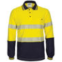 Picture of Dnc Hi-Vis Segment Tape Cotton Jersey Polo - Long Sleeve 3516