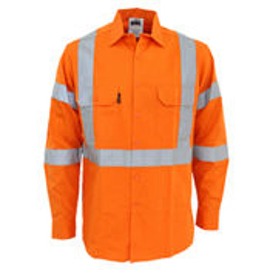 Picture of Dnc Hi-Vis 3 Way Vented "X" Back & Biomotion Taped Shirt 3545