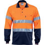 Picture of Dnc Hi-Vis Cotton Back Polo With Generic Ref. Tape Long Sleeve 3718
