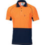 Picture of Dnc Hi-Vis Cotton Backed Cool-Breeze Contrast Polo - Short Sleeve 3719