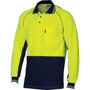 Picture of Dnc Hi-Vis Cotton Backed Cool-Breeze Contrast Polo Long Sleeve 3720