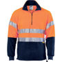Picture of Dnc Hi-Vis Two Tone 1/2 Zip Polar Fleece With 3M Reflective Tape 3829