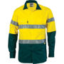 Picture of Dnc Hi-Vis Two Tone Cotton Shirt With 3M Reflective Tape, Long Sleeve 3836