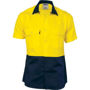 Picture of Dnc Hi-Vis Two Tone Cool-Breeze Cotton Shirt, Short Sleeve 3839