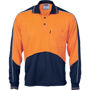 Picture of Dnc Hi-Vis Micromesh Panel Polo Shirt - Long Sleeve 3892