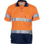 Picture of Dnc Hi-Vis Mircomesh Polo Shirt With 3M Reflective Tape -Short Sleeve 3911