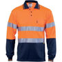 Picture of Dnc Hi-Vis Mircomesh Polo Shirt With 3M Reflective Tape -Long Sleeve 3913