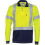 Picture of Dnc Hi-Vis D/N Cool Breathe Polo Shirt With Cross Back R/Tape - Long Sleeve 3914