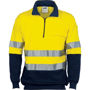 Picture of Dnc Hi-Vis Two Tone 1/2 Zip Cotton Fleecy Windcheater With 3M Reflective Tape 3925