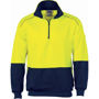 Picture of Dnc Hi-Vis Two Tone 1/2 Zip Reflective Piping Sweat Shirt 3928