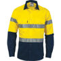 Picture of Dnc Hi-Vis D/N 2 Tone Drill Shirt With Reflective Tape, Long Sleeve 3982