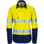 Picture of Dnc Ladies' Hi-Vis Two Tone Cool-Breeze Cotton Shirt With 3M Reflective Tape, Long Sleeve 3986