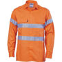 Picture of Dnc Hi-Vis Cool-Breeze Cotton Shirt With 3M #8906 Value R/Tape - Long Sleeve 3988
