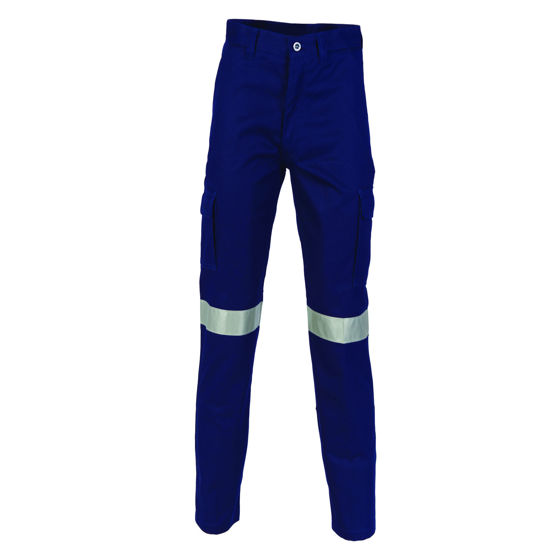 Picture of Dnc Cotton Drill Cargo Trousers With 3M Reflective Tape 3319