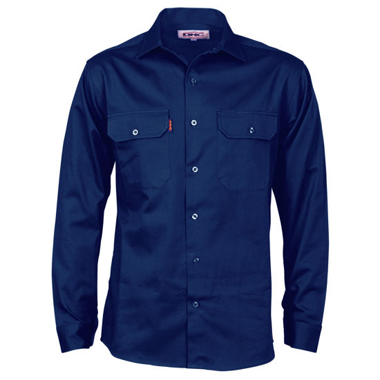 Picture of Dnc Cotton Drill Work Shirt, Long Sleeve 3202