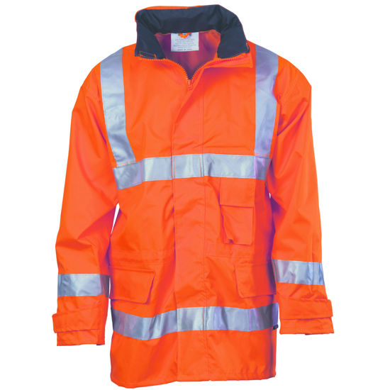 Picture of Dnc Hi-Vis Breathable Rain Jacket With 3M Reflective Tape 3871