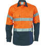 Picture of Dnc Hi-Vis Cool-Breeze Close Front Cotton Shirt With 3M Reflective Tape, Long Sleeve 3949