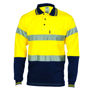 Picture of Dnc Hi-Vis Cool-Breeze Cotton Jersey Polo With 3M Reflective Tape, Long Sleeve 3916