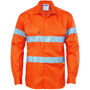 Picture of Dnc Hi-Vis Cool-Breeze Cotton Shirt With 3M Reflective Tape, Long Sleeve 3885