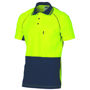Picture of Dnc Hi-Vis Cotton Backed Cool-Breeze Contrast Polo - Short Sleeve 3719
