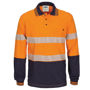 Picture of Dnc Hi-Vis Segment Tape Cotton Jersey Polo - Long Sleeve 3516