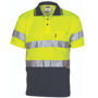 Picture of Dnc Hi-Vis Mircomesh Polo Shirt With 3M Reflective Tape -Short Sleeve 3911