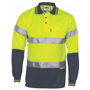 Picture of Dnc Hi-Vis Mircomesh Polo Shirt With 3M Reflective Tape -Long Sleeve 3913