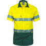 Picture of Dnc Hi-Vis Two Tone Cool-Breeze Cotton Shirt With 3M Reflective Tape, Short Sleeve 3887
