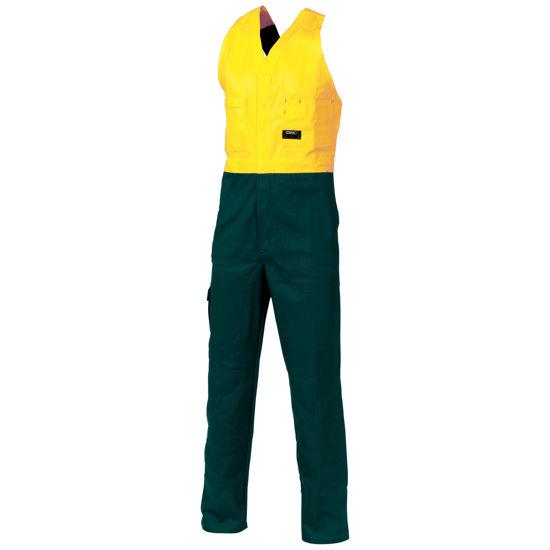 Picture of Dnc Hi-Vis Two Tone Cotton Action Back Overall 3853