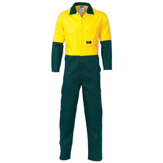 Picture of Dnc Hi-Vis Two Tone Cotton Coverall 3851