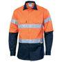 Picture of Dnc Hi-Vis Two Tone Cotton Shirt With 3M Reflective Tape, Long Sleeve 3836