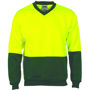 Picture of Dnc Hi-Vis Two Tone Fleecy Sweat Shirt, V-Neck 3822