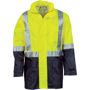 Picture of Dnc Hi-Vis Two Tone Lightweight Rain Jacket With 3M Reflective Tape 3879