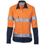 Picture of Dnc Ladies' Hi-Vis Two Tone Drill Shirt With 3M Reflective Tape, Long Sleeve 3936