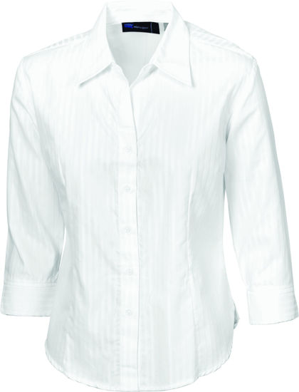 Picture of Dnc Ladies Tonal Stripe Shirts, 3/4 Sleeve 4236