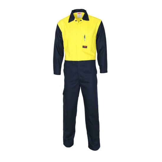 Picture of Dnc Patron Saint Flame Retardant Two Tone Drill Overalls 3425